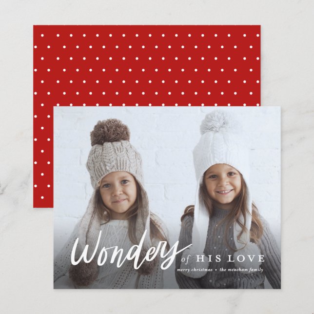 Budget s'interroge sur sa carte de Noël d'amour (Devant / Derrière)