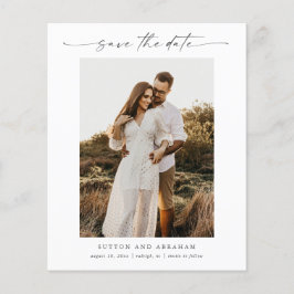 Budget Skript-Foto Minimale Hochzeit speichern Sie