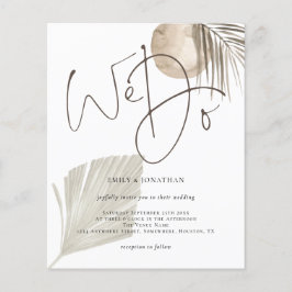 Budget Skript machen wir Boho Pampas Hochzeit Einl