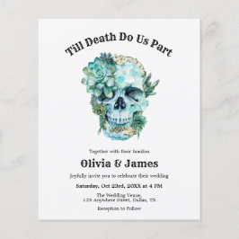 Budget Skull Gothic Halloween Einladung