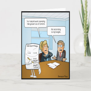 Budget Sneaky amusant Carte d'anniversaire