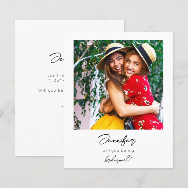 Budget Sofortiges Foto mein Vorschlag V3 Handwriti (Vorne/Hinten)