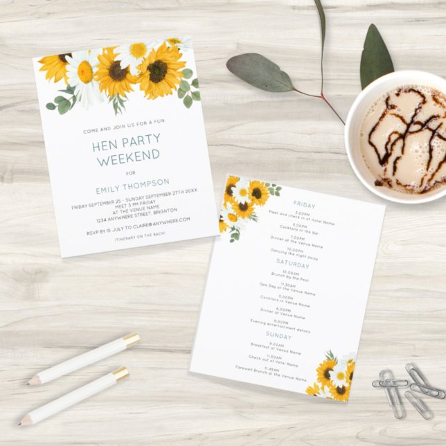 Budget Sonnenblumen Itinerary Weekend Hen Do Einla (Von Creator hochgeladen)