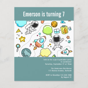 BUDGET Space Astronaut Geburtstagsparty Einladung