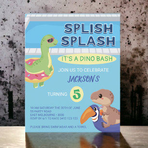 BUDGET Splish Splash Dino Pool Party Geburtstag