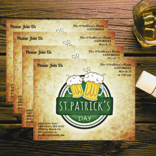 Budget St. Patrick's Day-Party Irische Brauerei Vi Flyer