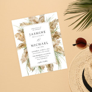 Budget Strand Pampas Gras Boho Hochzeit 2 Flyer