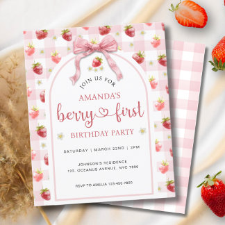 Budget Strawberry Berry Erster Geburtstag