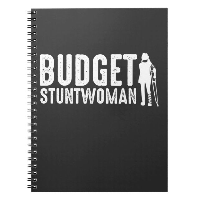 Budget Stuntfrau - Broken Leg Patient Hospital Notizblock (Vorderseite)