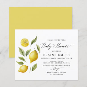 Budget Summer Lemon Limon Citrus Baby Dusche