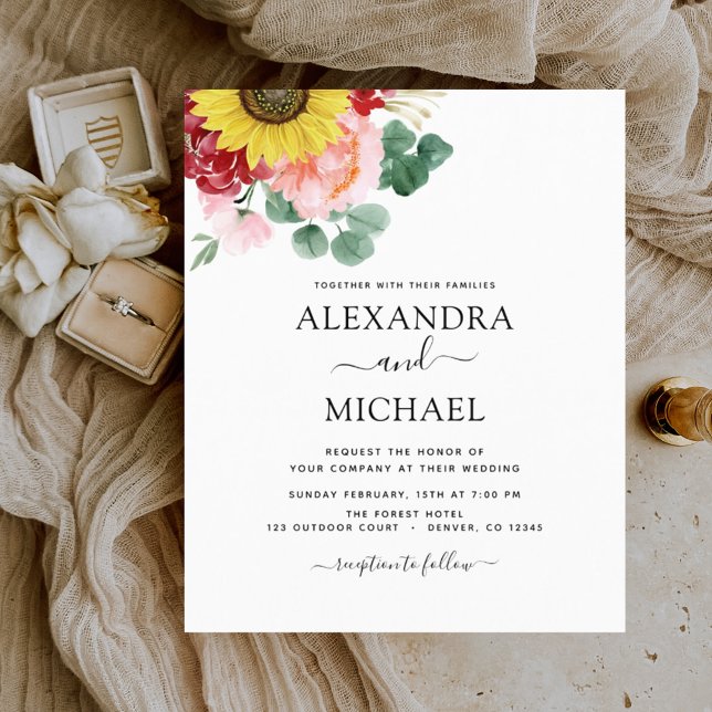 Budget Sunflower Eukalyptus Country Wedding (Von Creator hochgeladen)