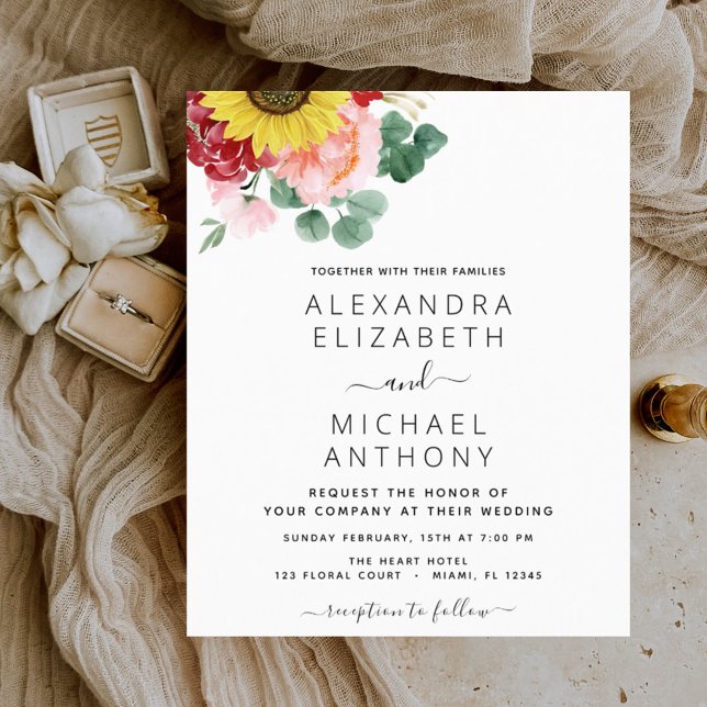 Budget Sunflower Eukalyptus Country Wedding (Von Creator hochgeladen)