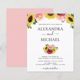 Budget Sunflower Eukalyptus Country Wedding