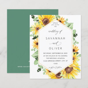 Budget Sunflower & Eukalyptus MOD Floral Wedding
