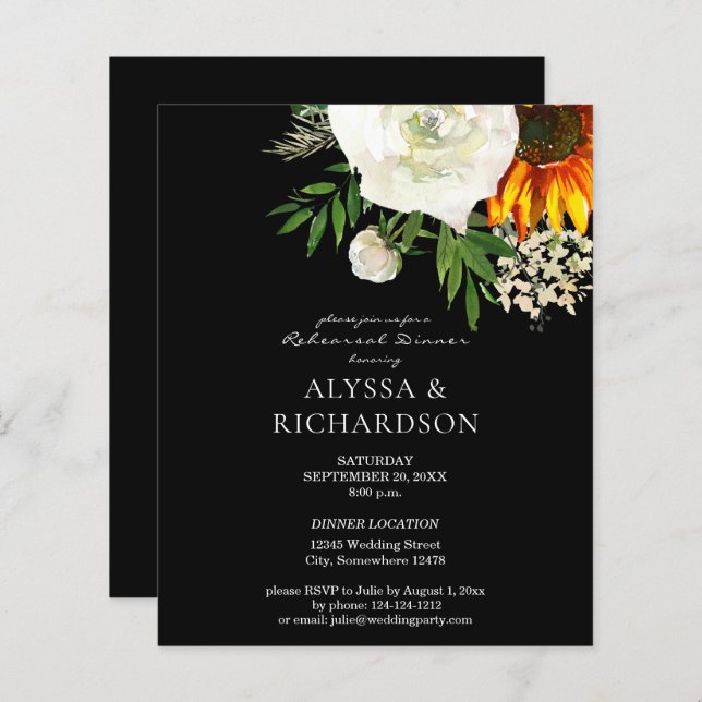 Budget Sunflower Probe Dinner - B (Vorne/Hinten)