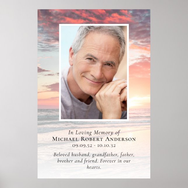 Budget Sunset Foto 2ftx3ft Begrüßungszeichen Poster (Vorne)