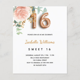 Budget Sweet 16 16. Rose Goldbarren Eukalyptus