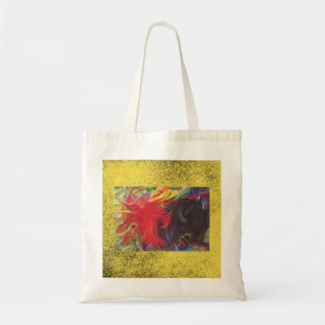 Budget TASCHE mit Franz Marc Abstrakt Malerei (Vorne)