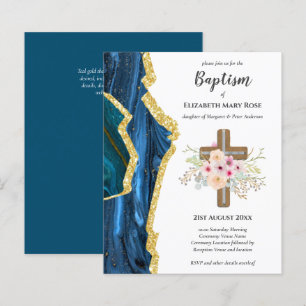 BUDGET Taufe Christening Bautizo Bautismo INVITE