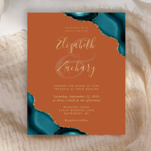 Budget Teal Gold Achat Ecken Rust Hochzeit