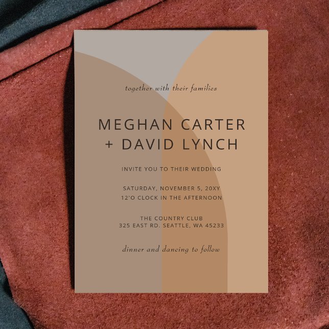 Budget Terracotta Boho Arch Wedding Einladung (Von Creator hochgeladen)