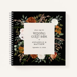 Budget Terracotta floral mariage livre d'hôte rust