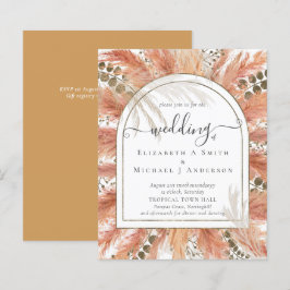 BUDGET Terracotta Pampas Grass Tropical Wedding