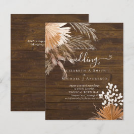 BUDGET Terracotta Pampas Grass Tropical Wedding