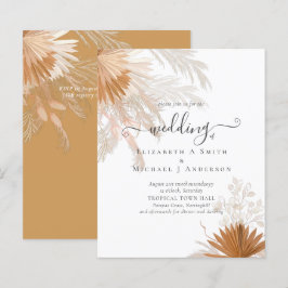 BUDGET Terracotta Pampas Grass Tropical Wedding