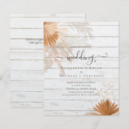 BUDGET Terracotta Pampas Grass Tropical Wedding