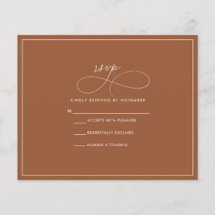 Budget Terracotta RSVP Flyer