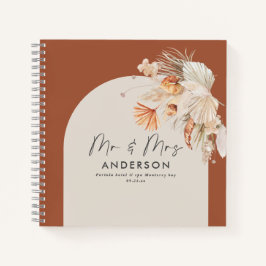 Budget terracotta wedding mr und mrs Gästebuch Notizbuch