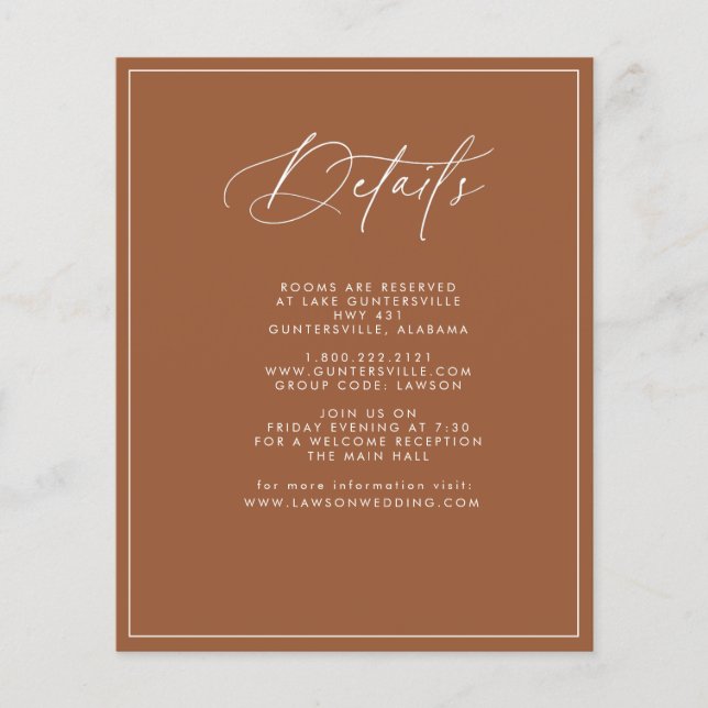 Budget TerracottaDetails Card Flyer (Vorne)