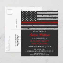 Budget Thin Red Line Feuerwehrmann Abschluss