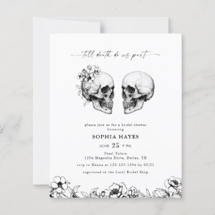 BUDGET Til Death Gothull Schwarzes Brautparty