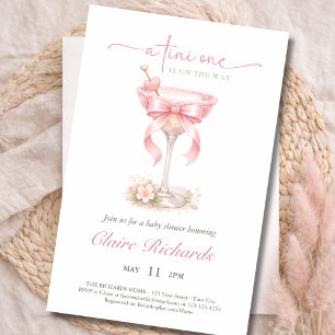 Budget Tini One ist auf dem Weg Baby Girl Shower Flyer