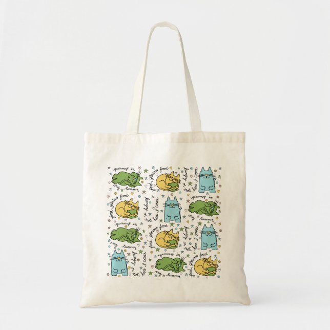 Budget Tote Bag "Kitty, Kitty" Tragetasche (Vorne)