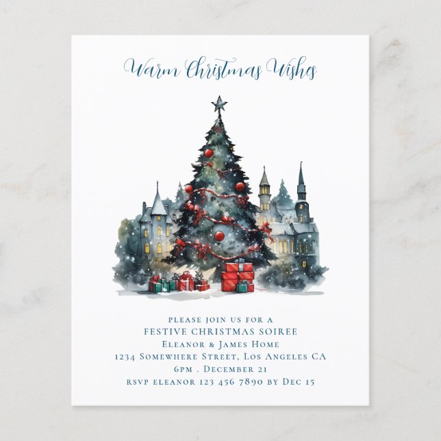 Budget Traditionelle Szene Weihnachts-Party laden (Vorderseite)