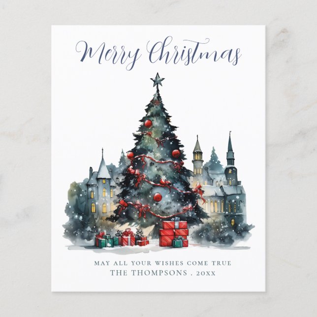 Budget Traditionelle Weihnachtskarte (Vorderseite)