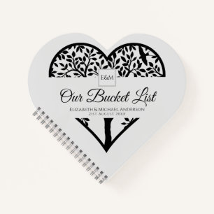 BUDGET Tree of Life Couples BUCKET LIST Sake Notizbuch