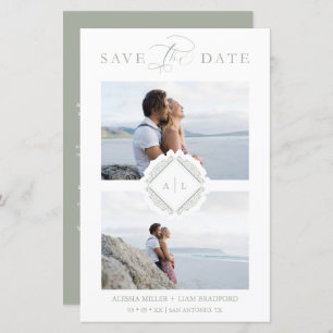 Budget Trendy Initials Chic Ornament Hochzeit