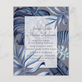 Budget Tropical Blue Leaf Hochzeitsamperand