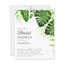 Budget Tropical Brautparty Jungle Script Modern