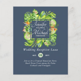 Budget Tropical Feuilles Luau Mariage Réception In