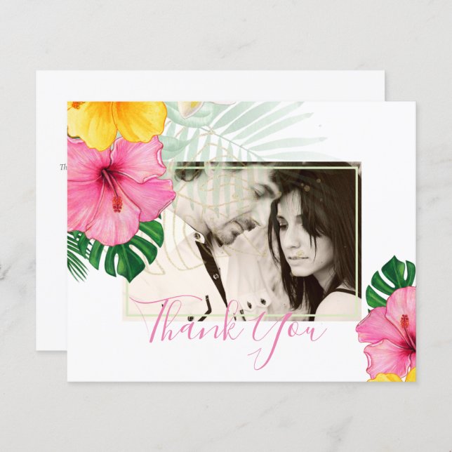 BUDGET Tropical Paradise Beach Wedding Florals (Vorne/Hinten)