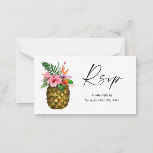 Budget Tropisch Hawaiianische Ananas 2SM UAWG Mitteilungskarte