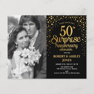Budget Überraschung 50 Jahre Jubiläum mit Foto Ein Flyer