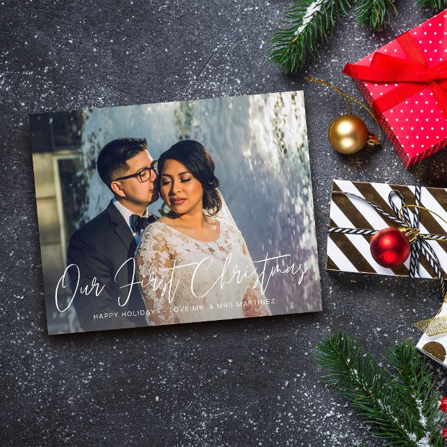 Budget Unser erster Weihnachts-Foto-Flyer Flyer (Von Creator hochgeladen)