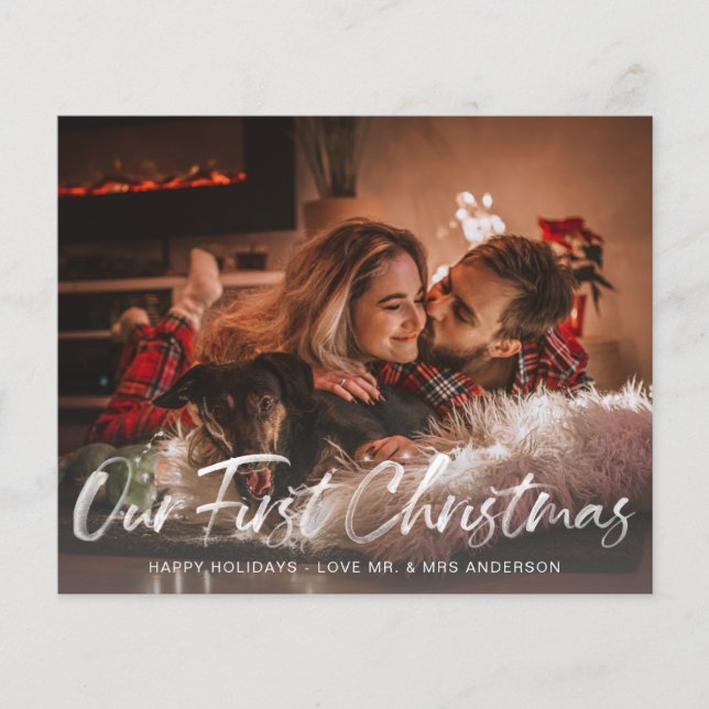 Budget Unser erstes Weihnachtsbüffel Karo Foto Flyer (Vorne)