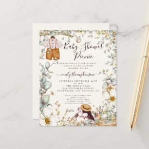 Budget Vintag Bunny Boy Baby Showdusche Picnic Ein